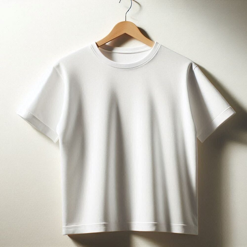 Plain white t-shirt